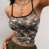 Spring And Summer Fashion Camouflage Print Short Top BadAssWear.fi