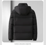 Winter Down Jacket Men's High-grade Hooded Loose BadAssWear.fi