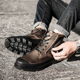 Winter leather Martin boots plus velvet non-slip breathable men's shoes BadAssWear.fi