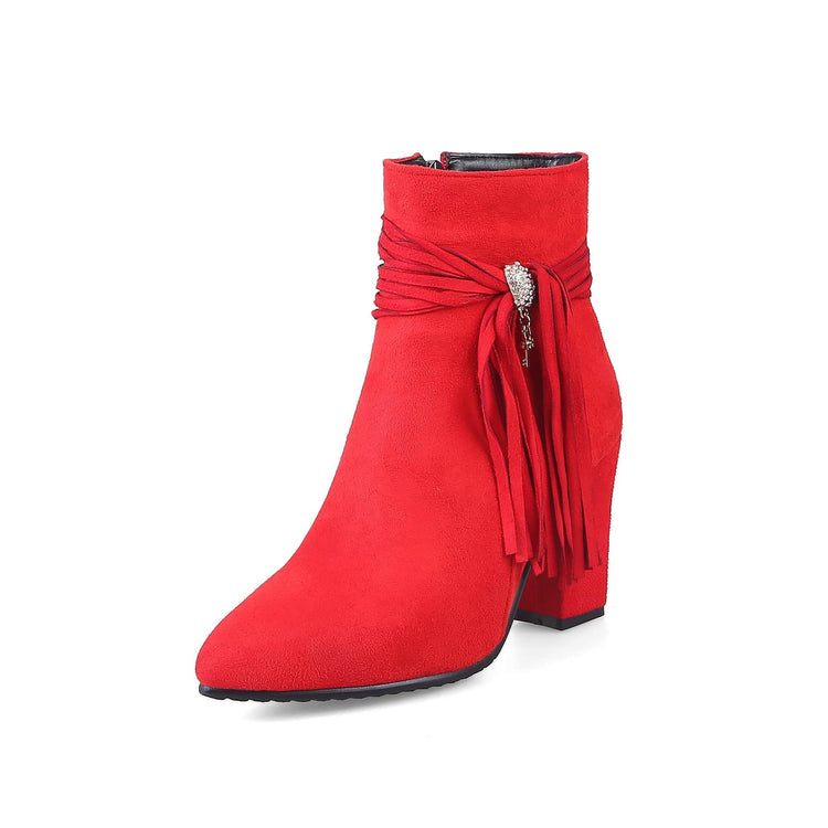 Low heel suede ankle boots women England BadAssWear.fi