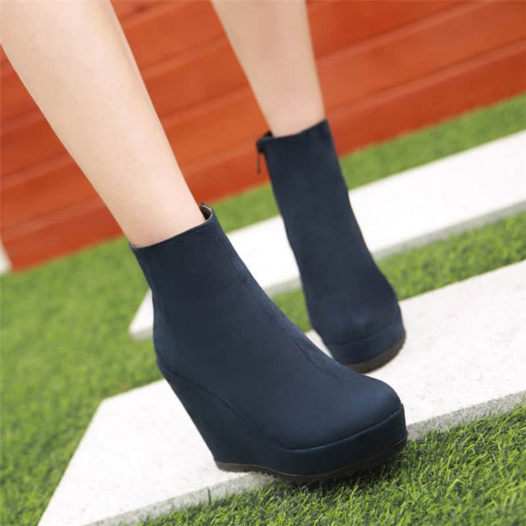 Autumn And Winter Women Platform Platform Wedge Boots BadAssWear.fi