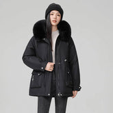 Hooded Padded Cotton Coat Women BadAssWear.fi