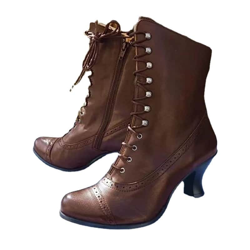 Retro Rivet Boots Women Pointed Toe Shoes BadAssWear.fi
