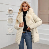 Snow And Snow Cotton Jacket With Lightweight Quilted Hooded BadAssWear.fi