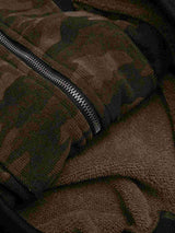 Men's Camouflage Faux Fur Hood Jacket BadAssWear.fi