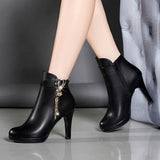 Womens Autumn Leather Boots BadAssWear.fi