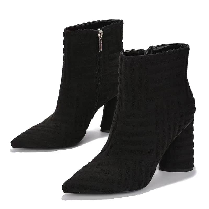 Heeled Boots For Women Fashion Pionted Toe Shoes BadAssWear.fi