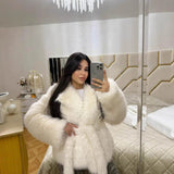 Polo Collar Plush Loose Environmental Protection Coat BadAssWear.fi