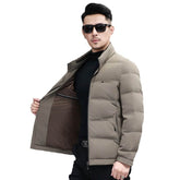 White Duck Down Business Casual Thickening Warm-keeping And Cold-proof Stand Collar Coat BadAssWear.fi