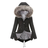 Parka Cotton-padded Coat Mid-length Hooded BadAssWear.fi