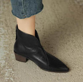 Simple Solid Color And Nude Ankle Boots For Women BadAssWear.fi