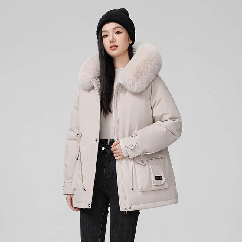 Hooded Padded Cotton Coat Women BadAssWear.fi