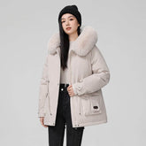 Hooded Padded Cotton Coat Women BadAssWear.fi