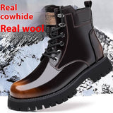 Fall Winter Martin Boots Men's Platform Mid-top BadAssWear.fi