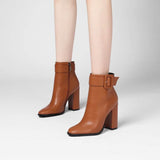 Thick Heel Short  Women Fashion Women's Boots BadAssWear.fi