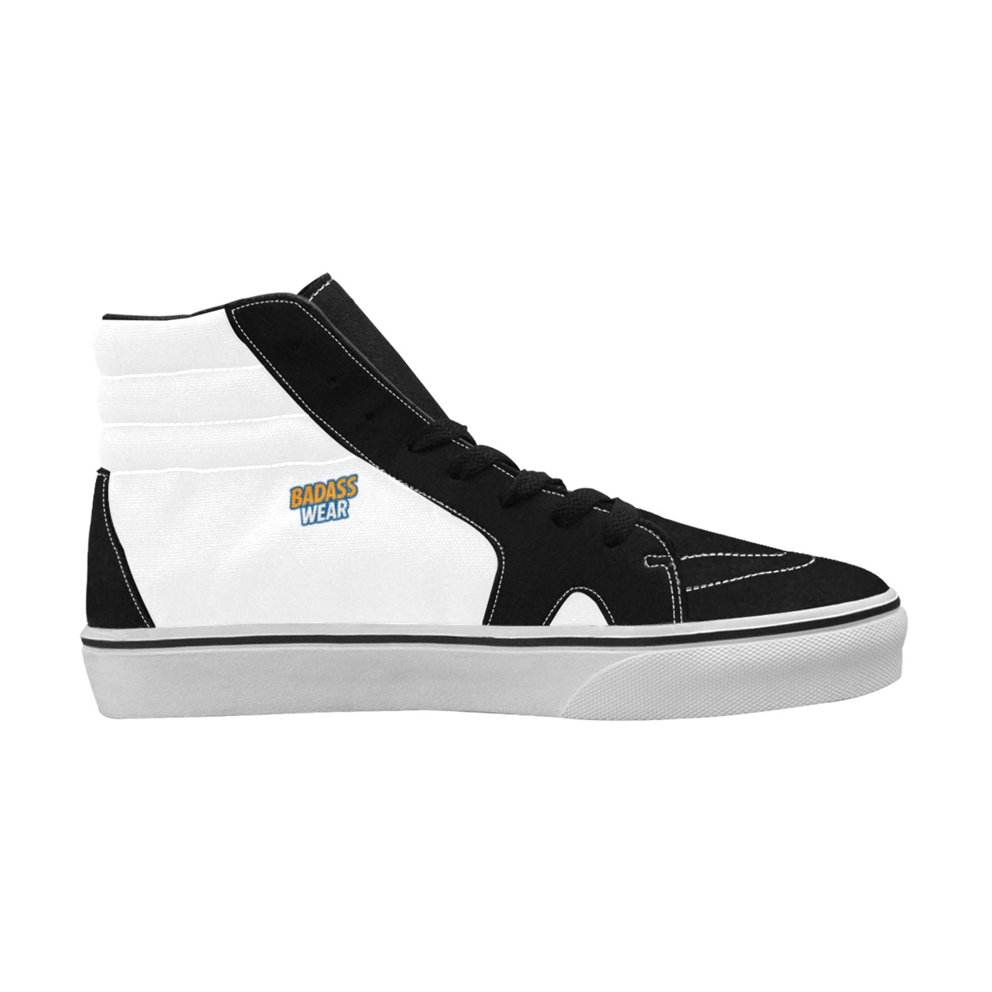 Men's High Top Skateboarding Shoes Black & White