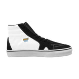 Pánské vysoké skateboardové boty v černé a bílé barvě