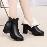 Autumn and winter new women's round toe women's cotton shoes side BadAssWear.fi