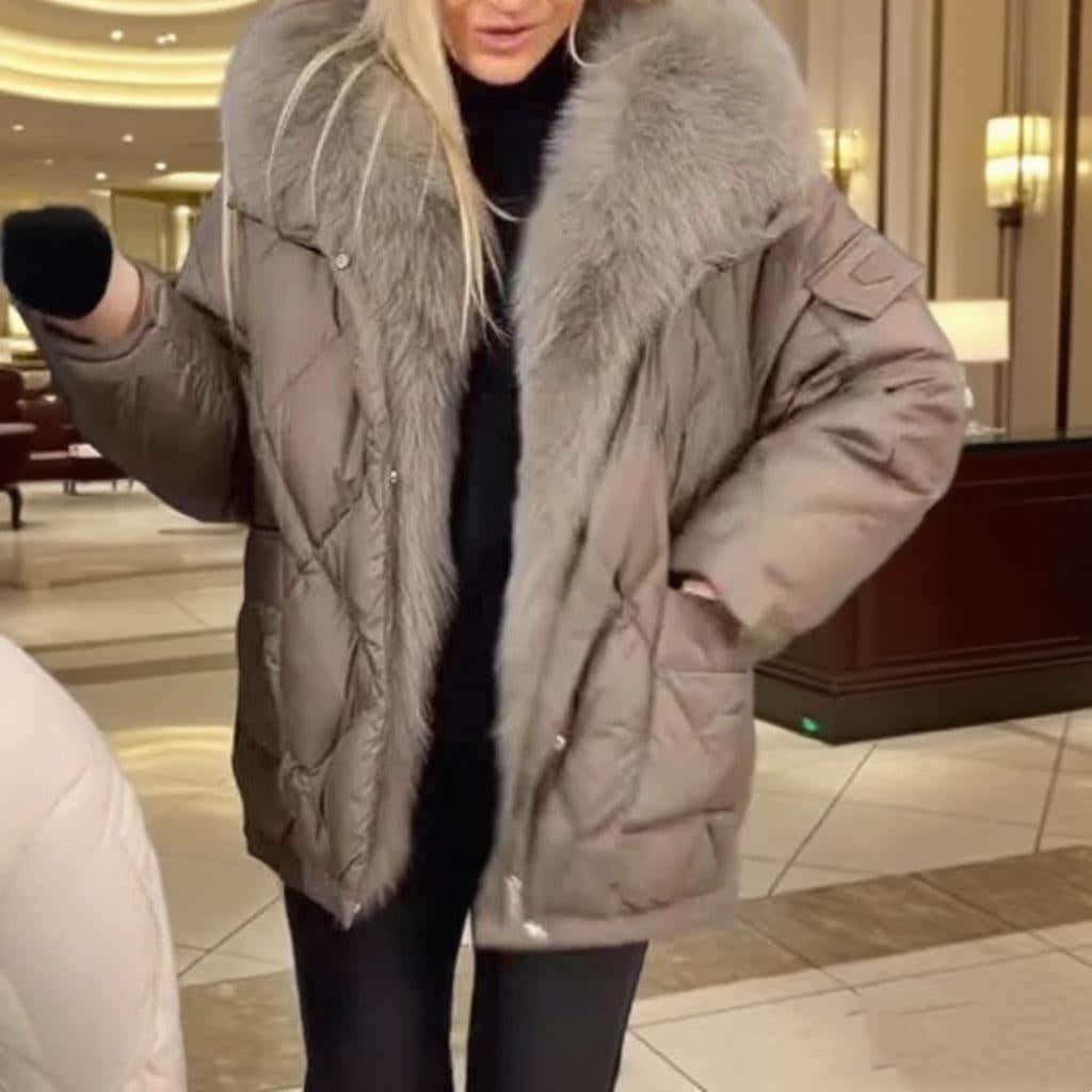 Fashion Women's Wear Mid-length Hooded Cotton Jacket BadAssWear.fi