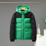 Cotton Jacket Men And Women Short Color Contrast Patchwork BadAssWear.fi