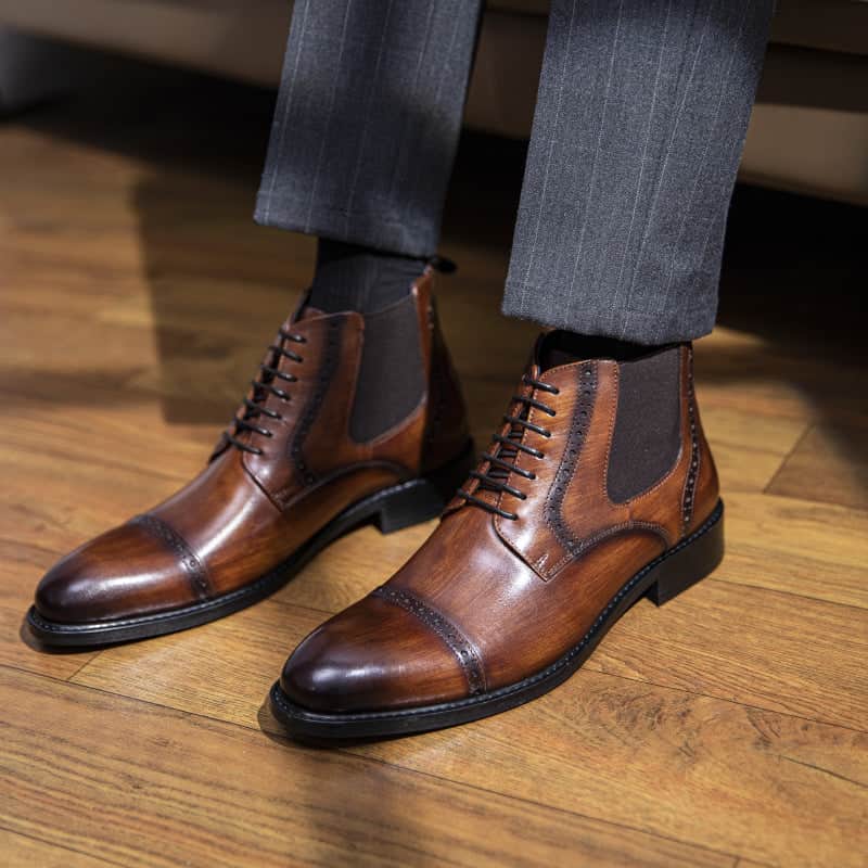 Martin Boots Men's Models Autumn And Winter In Simple Retro Leather BadAssWear.fi