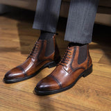 Martin Boots Men's Models Autumn And Winter In Simple Retro Leather BadAssWear.fi