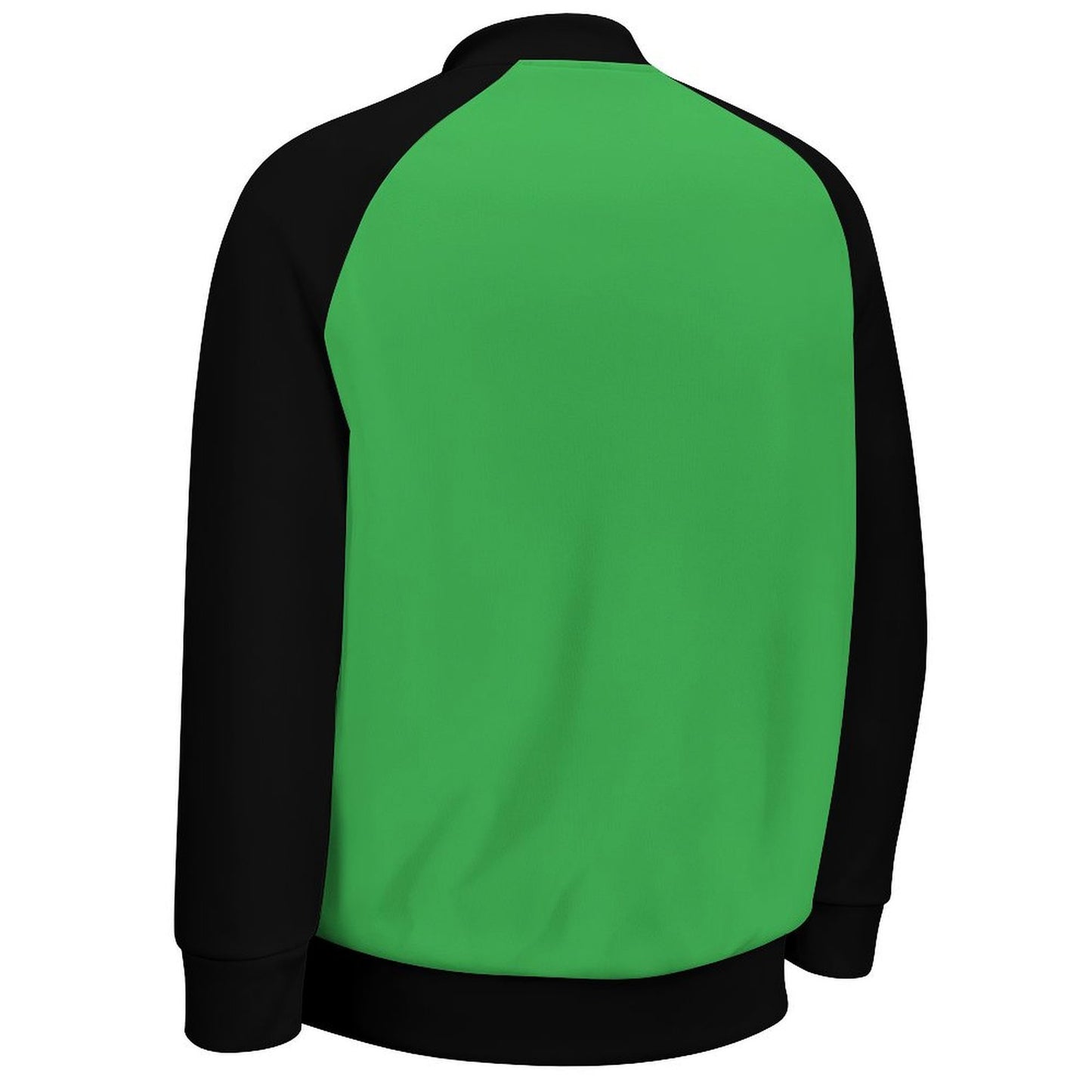 Black & Green Men's Baseball Jacket