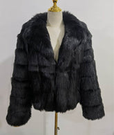 Coat Imitation Fox Fur Women&