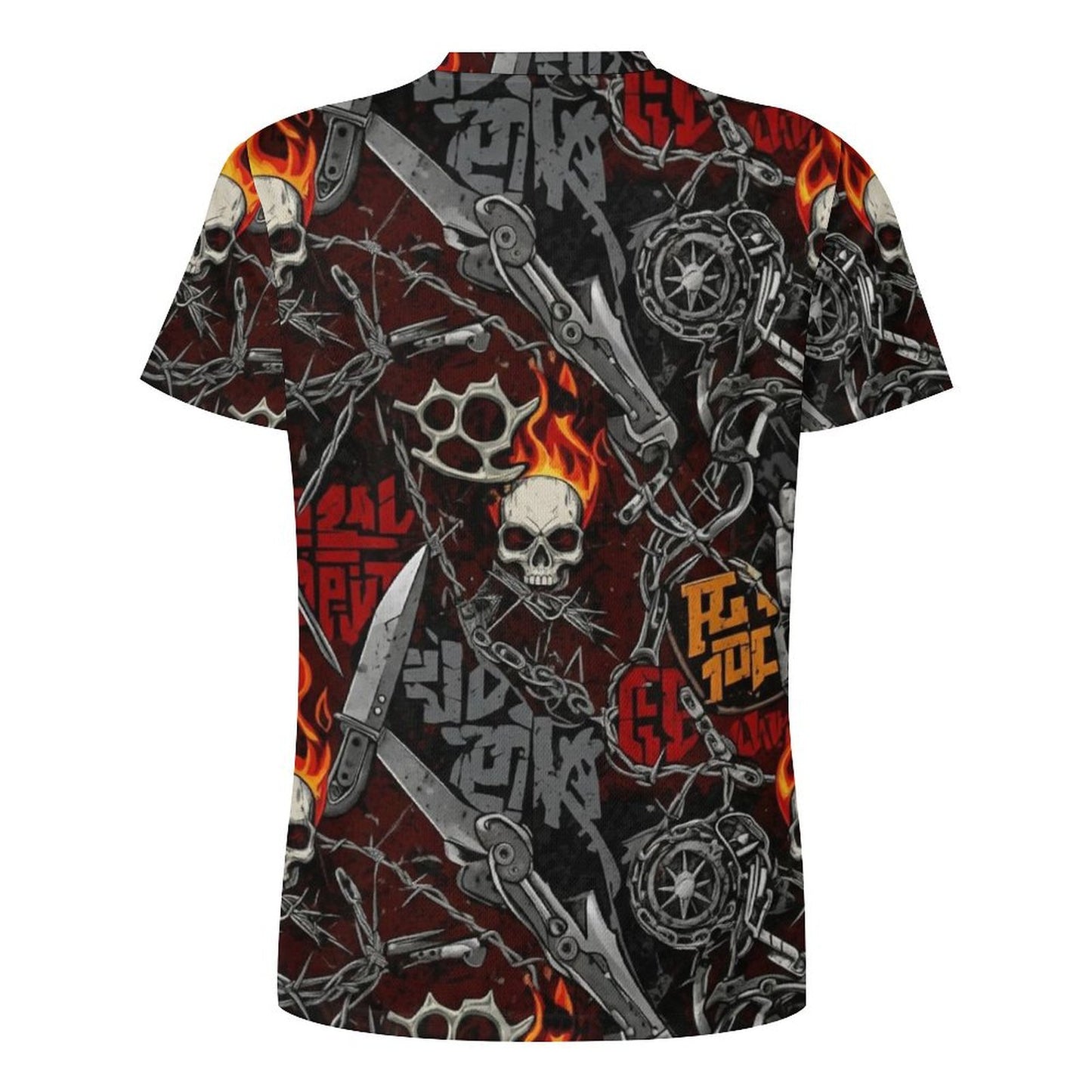 Men's Skull Ice Silk T-Shirt