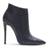 Retro Stone Pattern Nude Boots Fashion Thin Pointed Ankle BadAssWear.fi