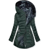 Women's Slim-fit Cotton-padded Jacket Coat Hooded badasswear