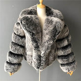 Coat Imitation Fox Fur Women&
