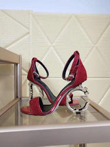 Golden Predator Luxury Panther Detail Platform Heels