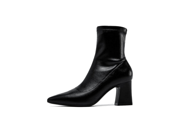 Mid-tube Boots High Heels Autumn And Winter Thick With Fashion Martin Boots Women BadAssWear.fi