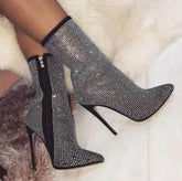 Women Pointed Toe Heeled Boots BadAssWear.fi