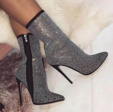 Women Pointed Toe Heeled Boots BadAssWear.fi