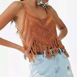 Women's Knitwear Tassel Pullover Hollow Out BadAssWear.fi