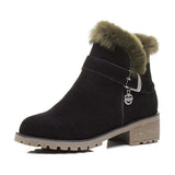 Real rabbit side zipper boots BadAssWear.fi