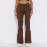 Solid Color Sanding V Waist High Waist Hip Lift Loose Casual Wide-leg Pants BadAssWear.fi