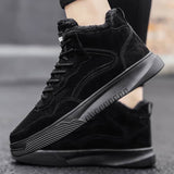 Winter Warm Cotton Shoes Men's Mid-top Trendy BadAssWear.fi