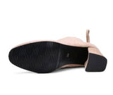 Suede square head European and American short boots women BadAssWear.fi