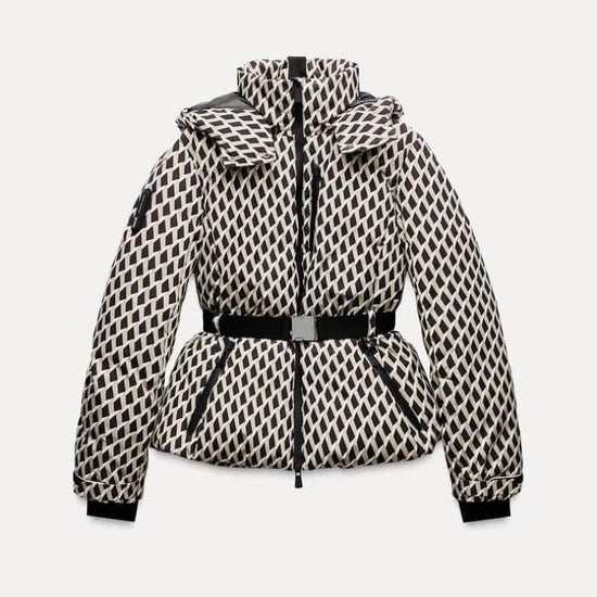 Ski Suit With Belt Stand-up Collar Warm Cotton Jacket BadAssWear.fi