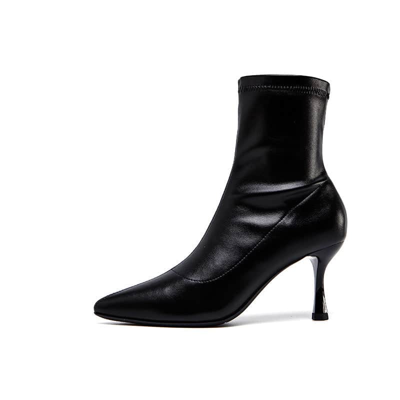 Mid-tube Boots High Heels Autumn And Winter Thick With Fashion Martin Boots Women BadAssWear.fi