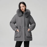 Hooded Padded Cotton Coat Women BadAssWear.fi