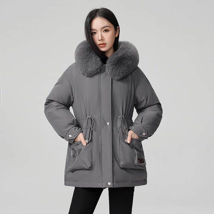 Hooded Padded Cotton Coat Women BadAssWear.fi