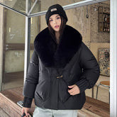 Large Size Straight Thickened Cotton-padded Coat BadAssWear.fi