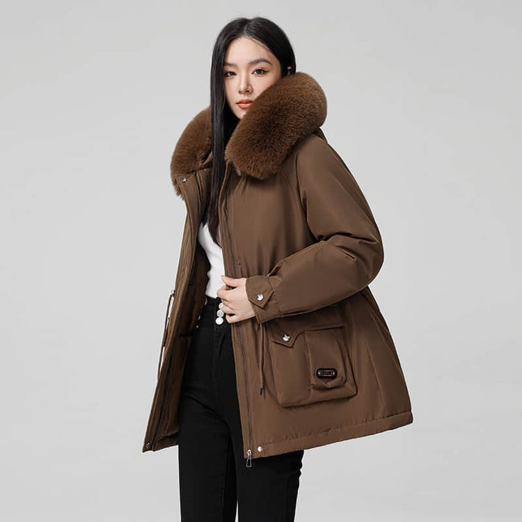 Hooded Padded Cotton Coat Women BadAssWear.fi