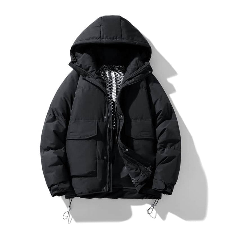 Hooded Down Jacket Men&
