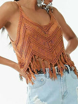 Women's Knitwear Tassel Pullover Hollow Out BadAssWear.fi
