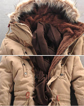Men Winter Coat Lamb Wool Liner Thick Padded Jacket Men&